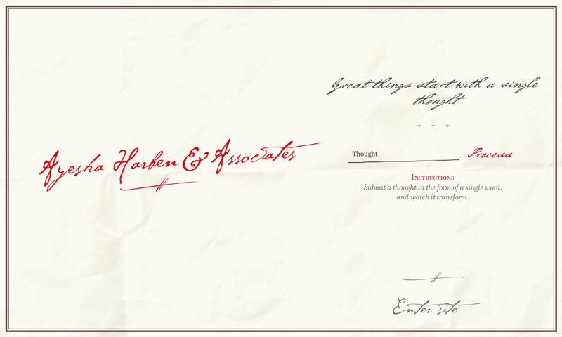 Ayesha Harben website (2006)🏆 AWARDS 